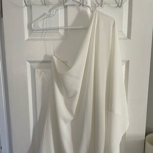 Vici SIDE TO SIDE ONE SHOULDER STATEMENT DRESS - WHITE